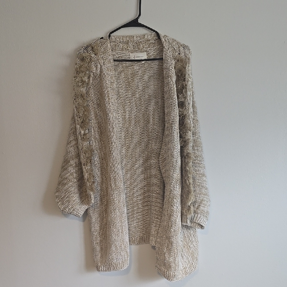 Ladies Shaw/Sweater By Anthropologie One SizeTan/Cream